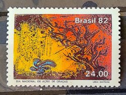 C 1299 Selo Dia de Acao de Gracas Religiao 1982
