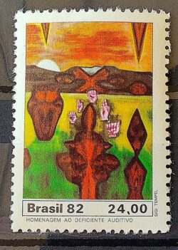 C 1300 Selo Deficiente Auditivo Saude 1982