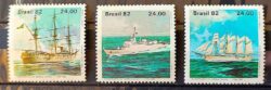 C 1301 Selo Bicentenario da Escola Naval Navio Educacao 1982 Serie Completa