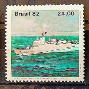 C 1301 Selo Bicentenario da Escola Naval Navio Educacao 1982 Serie Completa