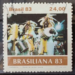 C 1305 Selo Carnaval Brasileiro Musica 1983 Circulado 10