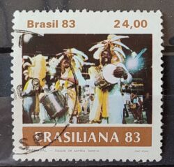 C 1305 Selo Carnaval Brasileiro Musica 1983 Circulado 11