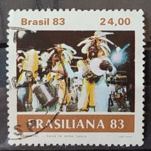 C 1305 Selo Carnaval Brasileiro Musica 1983 Circulado 11