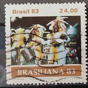 C 1305 Selo Carnaval Brasileiro Musica 1983 Circulado 12