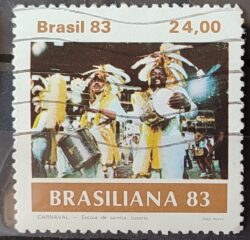 C 1305 Selo Carnaval Brasileiro Musica 1983 Circulado 14