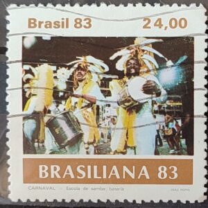 C 1305 Selo Carnaval Brasileiro Musica 1983 Circulado 14