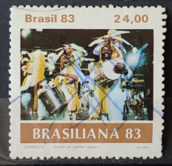 C 1305 Selo Carnaval Brasileiro Musica 1983 Circulado 18