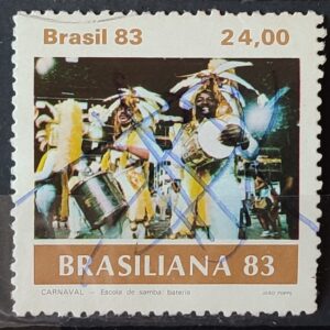C 1305 Selo Carnaval Brasileiro Musica 1983 Circulado 18