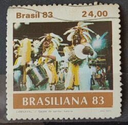 C 1305 Selo Carnaval Brasileiro Musica 1983 Circulado 2