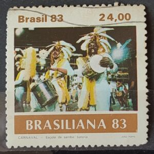 C 1305 Selo Carnaval Brasileiro Musica 1983 Circulado 2