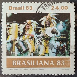 C 1305 Selo Carnaval Brasileiro Musica 1983 Circulado 3