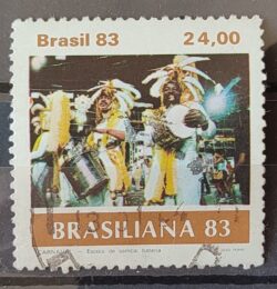C 1305 Selo Carnaval Brasileiro Musica 1983 Circulado 4