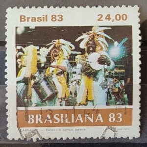 C 1305 Selo Carnaval Brasileiro Musica 1983 Circulado 4