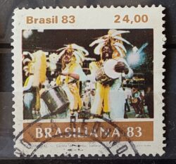 C 1305 Selo Carnaval Brasileiro Musica 1983 Circulado 6