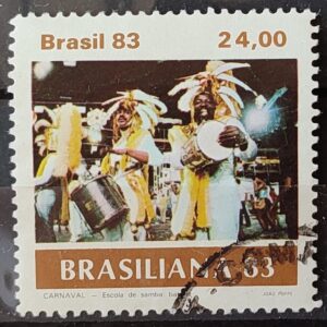 C 1305 Selo Carnaval Brasileiro Musica 1983 Circulado 7