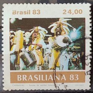 C 1305 Selo Carnaval Brasileiro Musica 1983 Circulado 8