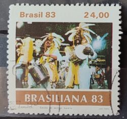 C 1305 Selo Carnaval Brasileiro Musica 1983 Circulado 9