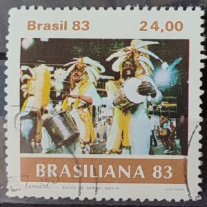 C 1305 Selo Carnaval Brasileiro Musica 1983 Circulado 9