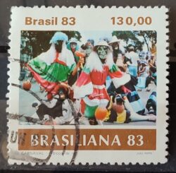 C 1306 Selo Carnaval Brasileiro Musica 1983 Circulado 1