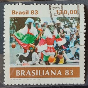 C 1306 Selo Carnaval Brasileiro Musica 1983 Circulado 3