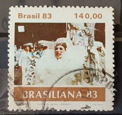 C 1307 Selo Carnaval Brasileiro Musica 1983 Circulado 1