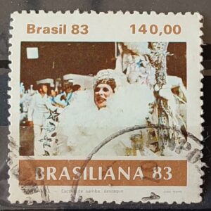 C 1307 Selo Carnaval Brasileiro Musica 1983 Circulado 1