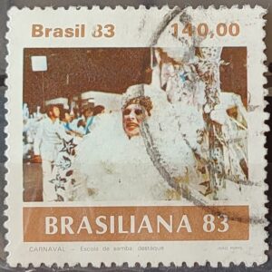 C 1307 Selo Carnaval Brasileiro Musica 1983 Circulado 2