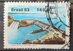 C 1311 Selo Usina Hidreletrica de Itaipu Energia Economia 1983 Circulado 1