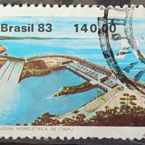 C 1311 Selo Usina Hidreletrica de Itaipu Energia Economia 1983 Circulado 1