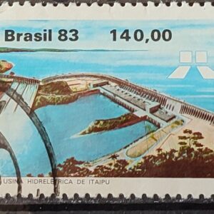 C 1311 Selo Usina Hidreletrica de Itaipu Energia Economia 1983 Circulado 10