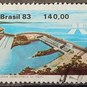 C 1311 Selo Usina Hidreletrica de Itaipu Energia Economia 1983 Circulado 11