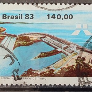 C 1311 Selo Usina Hidreletrica de Itaipu Energia Economia 1983 Circulado 12