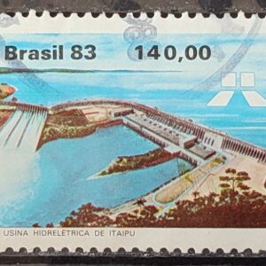 C 1311 Selo Usina Hidreletrica de Itaipu Energia Economia 1983 Circulado 13