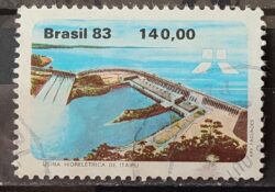 C 1311 Selo Usina Hidreletrica de Itaipu Energia Economia 1983 Circulado 14