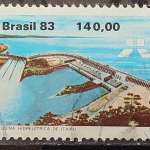 C 1311 Selo Usina Hidreletrica de Itaipu Energia Economia 1983 Circulado 14