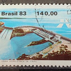 C 1311 Selo Usina Hidreletrica de Itaipu Energia Economia 1983 Circulado 15