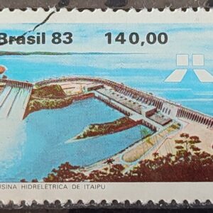 C 1311 Selo Usina Hidreletrica de Itaipu Energia Economia 1983 Circulado 16