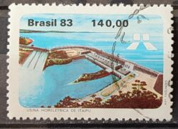 C 1311 Selo Usina Hidreletrica de Itaipu Energia Economia 1983 Circulado 17