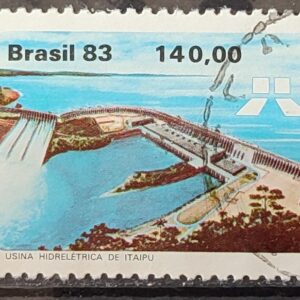 C 1311 Selo Usina Hidreletrica de Itaipu Energia Economia 1983 Circulado 17