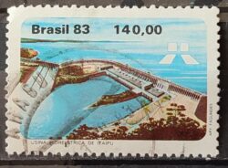 C 1311 Selo Usina Hidreletrica de Itaipu Energia Economia 1983 Circulado 18