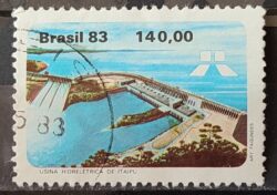 C 1311 Selo Usina Hidreletrica de Itaipu Energia Economia 1983 Circulado 19