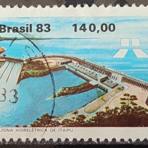 C 1311 Selo Usina Hidreletrica de Itaipu Energia Economia 1983 Circulado 19