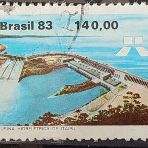 C 1311 Selo Usina Hidreletrica de Itaipu Energia Economia 1983 Circulado 2