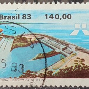 C 1311 Selo Usina Hidreletrica de Itaipu Energia Economia 1983 Circulado 20
