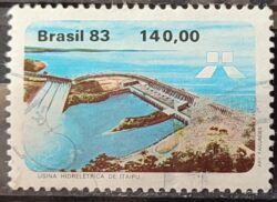 C 1311 Selo Usina Hidreletrica de Itaipu Energia Economia 1983 Circulado 21