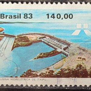 C 1311 Selo Usina Hidreletrica de Itaipu Energia Economia 1983 Circulado 21