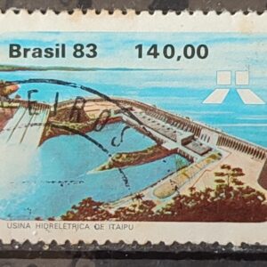 C 1311 Selo Usina Hidreletrica de Itaipu Energia Economia 1983 Circulado 22