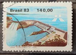 C 1311 Selo Usina Hidreletrica de Itaipu Energia Economia 1983 Circulado 23