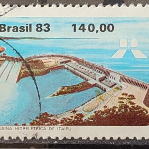 C 1311 Selo Usina Hidreletrica de Itaipu Energia Economia 1983 Circulado 23
