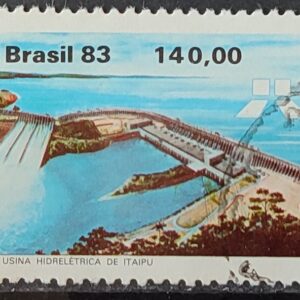 C 1311 Selo Usina Hidreletrica de Itaipu Energia Economia 1983 Circulado 5